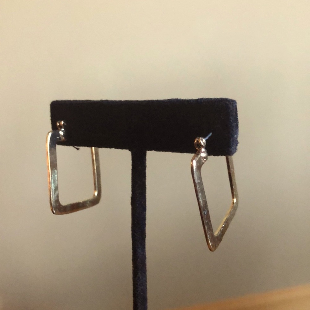 Square hoop earrings